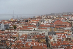 widok z Zamku Castelo de Sao Jorge